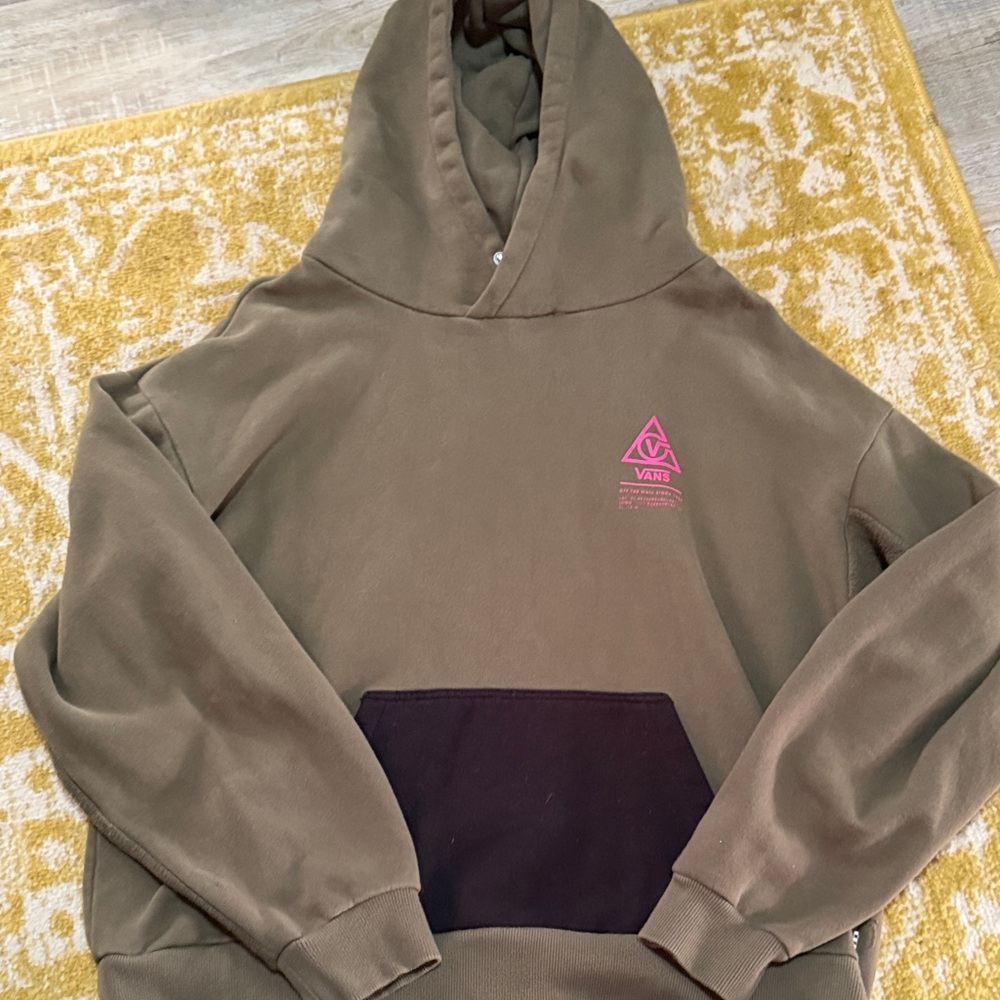 Vans Khaki and Black Womens Hoodie